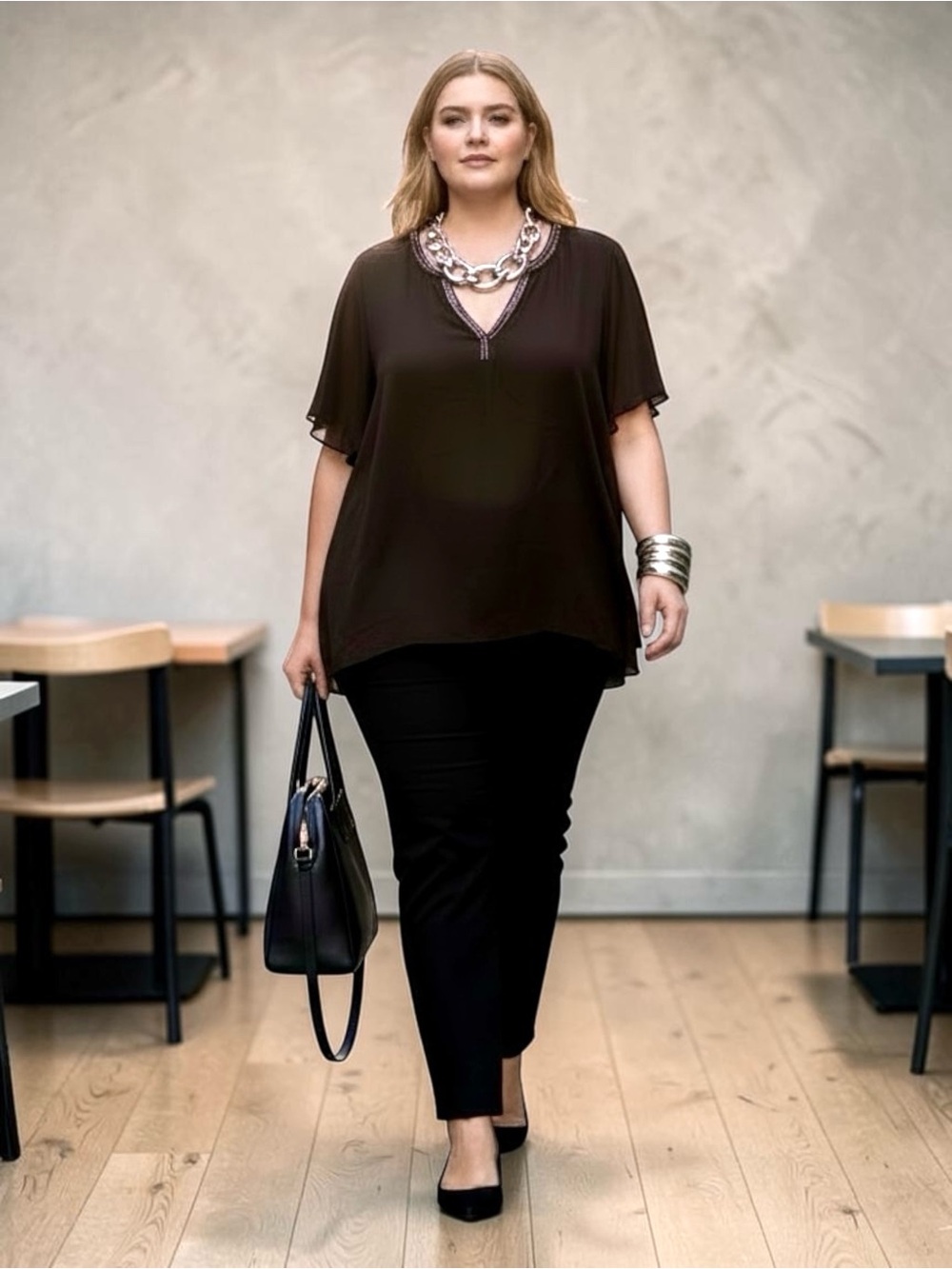 70% off Torrid Black V-Neck Top - 3X